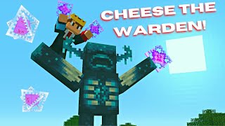 How Many END CRYSTALS to KILL the Warden Minecraft 119 [upl. by Epuladaug]