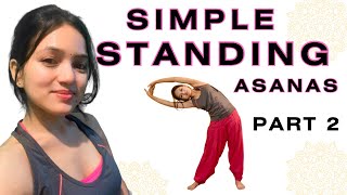 SIMPLE Standing Asanas Part 2 Most important yoga poses to do daily  Vedic Yoga Lifestyle [upl. by Hana]