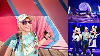 Christmas EveEve at EPCOT A Festive Vlog of Food Fun  The Past Future amp Holiday Wishes [upl. by Beatriz214]