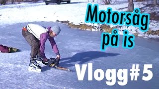 Leva Loppan  Vlogg5 kan man åka motorsåg på is [upl. by Christoper]