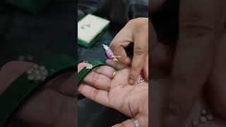 Tutorial of Handmade silk thread kundan bangles❤️diy bangles handmade tutorial handmadebangles [upl. by Dat501]