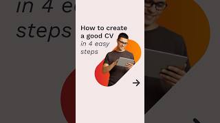 How to create a good CV in 4 easy steps Templates Productivity CVTemplates iLovePDF Work [upl. by Weinhardt]