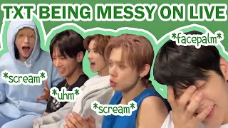 TXT and their chaotic live streams [upl. by Jaquelin]