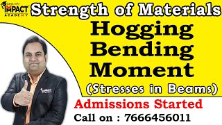 Hogging Bending Moment  Stresses in Beams  Strength of Materials freeengineeringcourses zafarsir [upl. by Denis]