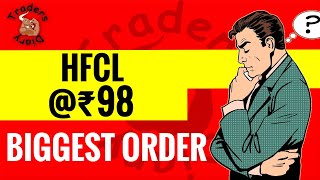 hfcl share latest news  biggest order ever  दो साल बाद  क्या बड़ी तेज़ी होगी   hfcl share news [upl. by Derzon547]