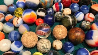 Rare amp Valuable Marbles from the 1800s My Lost Marble Collection Vintage Toys [upl. by Eelibuj]