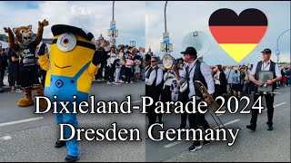 DIXIELANDPARADE 2024🇩🇪DRESDEN GERMANY [upl. by Atnima552]