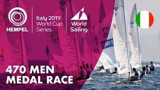 470 Men Medal Race  Hempel World Cup Series Genoa 2019 [upl. by Wilbur]