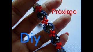 Bijuterias  Pulseira de Cristais  Diy [upl. by Mccormick]