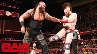 Braun Strowman vs Sheamus Raw March 26 2018 [upl. by Allard]