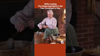 1820s Cooking  The Unique Ingredient Used to Make Cornbread Rise historiccooking americanfrontier [upl. by Barbi]