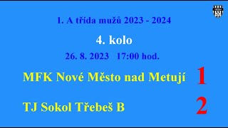 B 4kolo MFK Nové Město nad Metují  Třebeš B [upl. by Lionello]