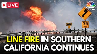 LIVE Line Fire in Southern California Continues To Burn Forcing Thousands To Evacuate  USA  N18G [upl. by Rosenberger574]