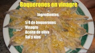 Boquerones en vinagre recetas de cocina con Mila [upl. by Nayrbo735]