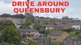 Drive Around Queensbury West Yorkshire England United Kingdom [upl. by Ahcsatan]