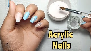 Acrylic Nails for beginners 💅🏻 خطوات اكريليك الاظافر للمبتدئين 💅🏻 How to do Acrylic Nails [upl. by Medin750]