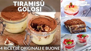 TIRAMISÙ IRRESISTIBILI 4 RICETTE FACILI DA PROVARE SUBITO [upl. by Alair638]