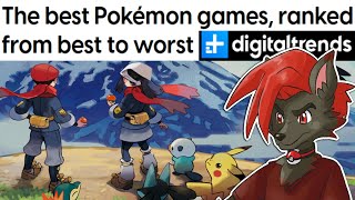 Digitaltrends quotBest Pokemon Games Rankedquot REACTION [upl. by Llekcm]