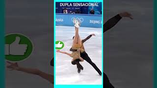 PATINAÇÃO ARTÍSTICA DUPLA DIFERENCIADA shorts [upl. by Suivatna]