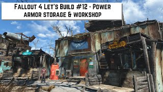 Fallout 4 Lets Build 12  Power armor storage amp workshop [upl. by Lim]