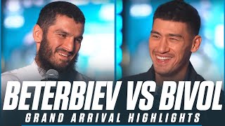 Artur Beterbiev amp Dmitry Bivol Take Center Stage  GRAND ARRIVAL HIGHLIGHTS [upl. by Malamut704]