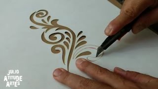 Como fazer STENCIL para pinturas  passo a passo [upl. by Martica]