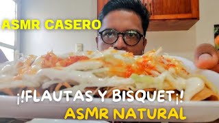 ASMR COMIENDO FLAUTAS Y BISQUET CON MATEQUILLA [upl. by Adriane]