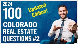 Colorado Real Estate Exam 2 2024 100 Questions with Explained Answers [upl. by Devonne]