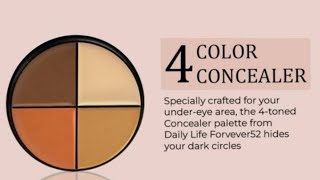 Forever52 Concealer ll 4 Colour Concealer Palette ll Concealer Palette ll Correcter ll Contour ll [upl. by Sarena]