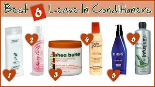 Best 6 Leave In Conditioners For Natural And Relaxed Hair [upl. by Nnayrrehs]