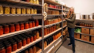 COMPLETE Homestead PANTRY TOUR  A Years Supply of Food [upl. by Danica]