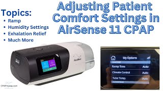 Adjusting Patient Settings on AirSense 11 CPAP [upl. by Aztinad]