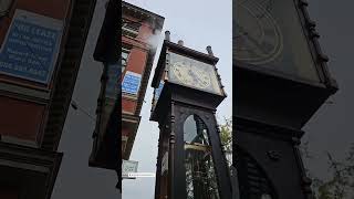 Discover the Iconic Gastown Steam Clock  Vancouver Canada Short Video [upl. by Ardried609]