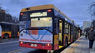 Solaris Urbino 18 IV CNG 9913 Relobus  linia 114 âžˇď¸Ź Suwalska fragment przejazdu [upl. by Asyar]