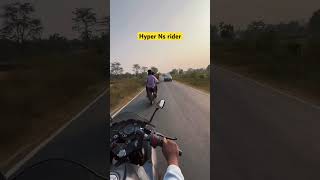 Hyper Ns rider with rs200  riding rider automobile trending shortsfeed rs200 [upl. by Omura662]