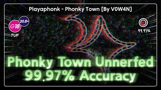 REGAINING THE WORLD RECORD ACCURACY  Playaphonk  Phonky Town map by V0W4N [upl. by Ahsino]