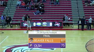 OLSH Boys WPIAL 1st Rd vs Beaver Falls 22023 [upl. by Chlo]