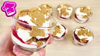 SpekulatiusTiramisu 🎄 weihnachtliches Schicht Dessert mit Himbeeren  Super lecker amp ganz einfach [upl. by Kcam]