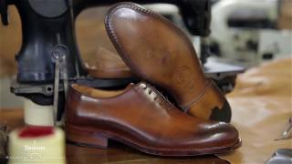 Cách GIÀY TÂY NAM GIA CÔNG THỦ CÔNG giày goodyear welt WHOLE CUT GOODYEAR WELT [upl. by Tutankhamen552]