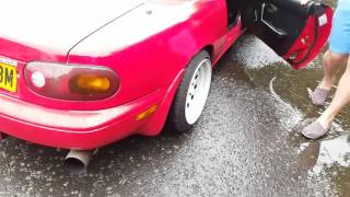 Mazda Mx5 Exhaust Sound [upl. by Siuqcram352]