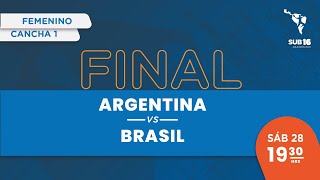 HANDBALL SCA S16  ARGENTINA vs BRSAIL  FINAL FEMENINA [upl. by Aniri747]