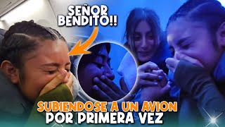 MIRA LAS REACCIONES DE ESTAS CHICAS al volar en un avión por primera VEZ Keysi no para de llorar 😭 [upl. by Joelle]