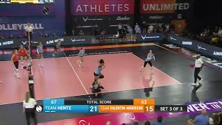 AU Pro Volleyball Game 1 Morgan Hentz Dig Madi Kingdon Rishel Kill Omg [upl. by Yanad]