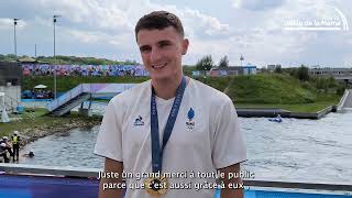 JO 2024  Nicolas Gestin champion Olympique de canoÃ«slalom [upl. by Etolas]