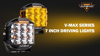 Auxbeam® MAX Series 7 Inch 228W 26100LM Side Shooter LED Driving Lights with Amber DRLampBacklight [upl. by Nomde]