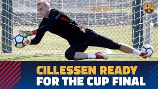 SEVILLA  BARÇA  Cillessen shines ahead of the Copa del Rey final [upl. by Hsizan]