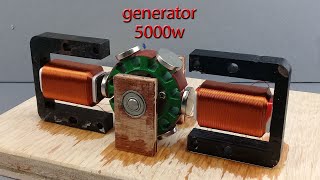 How to make 5000w 250v Free Electric Generator at Home [upl. by Acinot217]