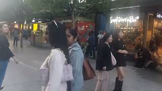 Rundle Mall Pedestrian Walkthrough Walking Tour In Adelaide Australia [upl. by Atinej20]