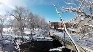 Scenic Snowy Drone Tour of Salida Colorado [upl. by Syramad615]