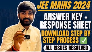 Urgent🤯 How to download Response Sheet  Answer Key Step by Step Process  JEE Main 2024🚨✅ [upl. by Mair]